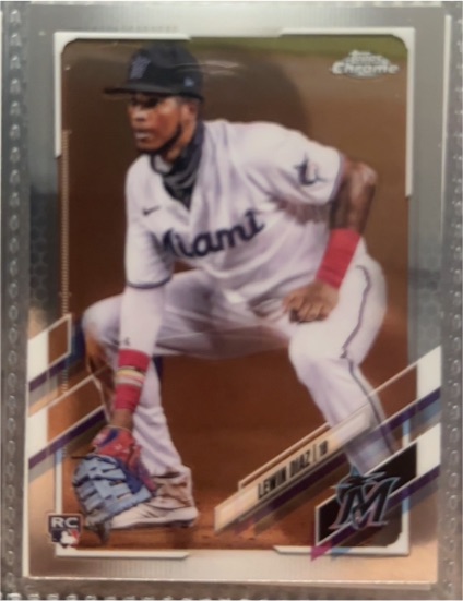 2021 Topps Chrome #83 Lewin Diaz RC — front