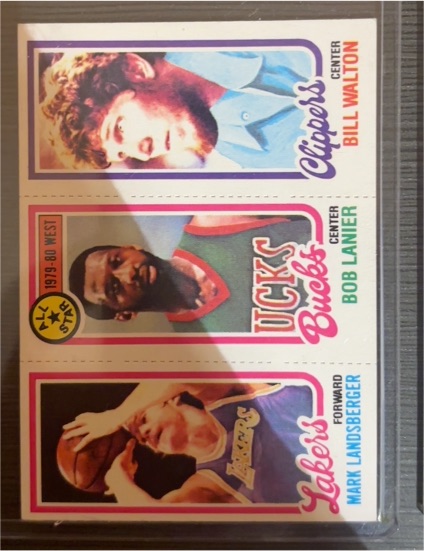 1980-81 Topps #222-10-121 Bill Walton / Bob Lanier / Mark Landsberger — front