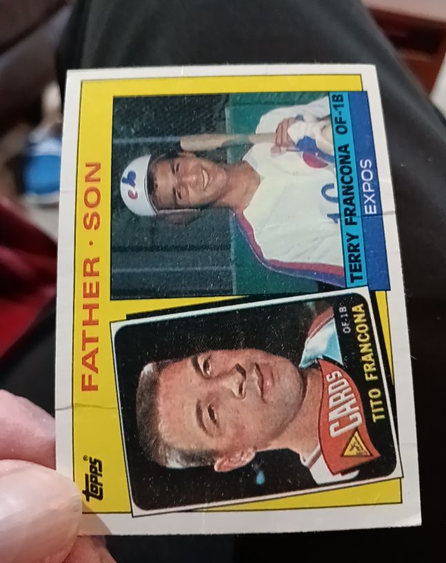 1985 Topps #134 Terry Francona / Tito Francona — front