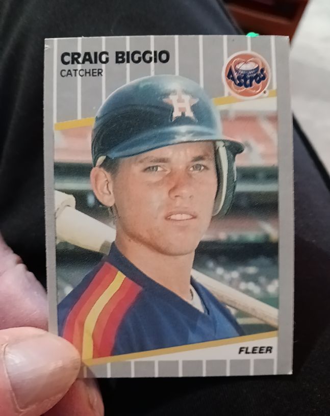 1989 Fleer #353 Craig Biggio — front