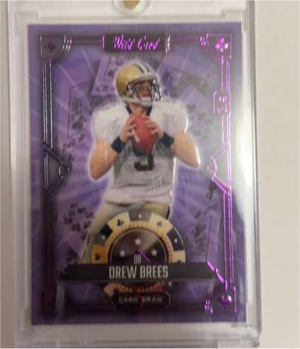 2024 Wild Card 5 Card Draw #S5CDCL-DB Drew Brees — front