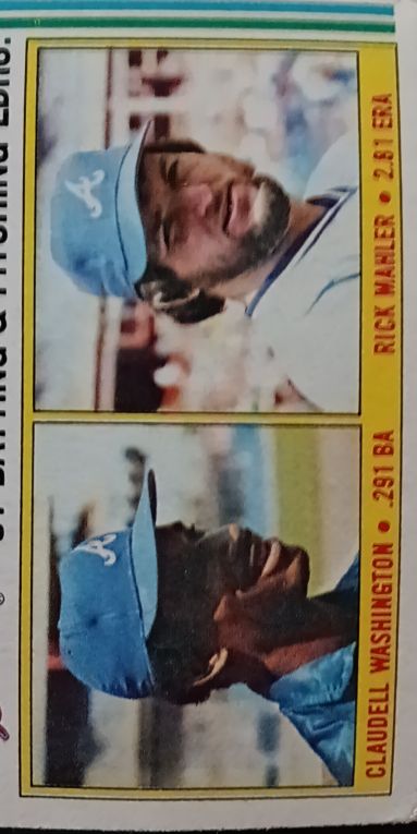 1984 Topps #702 Rick Mahler / Claudell Washington — front