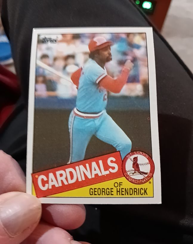 1985 Topps #60 George Hendrick — front