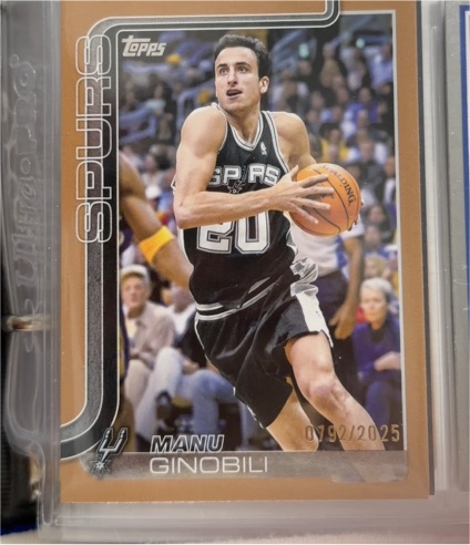 2025-26 Topps #262 Manu Ginobili — front