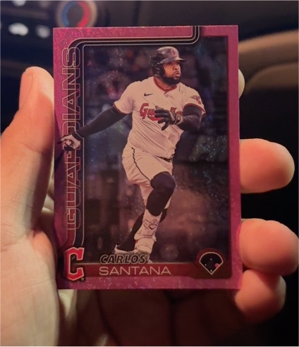 2025 Topps Update Series #US148 Carlos Santana — front