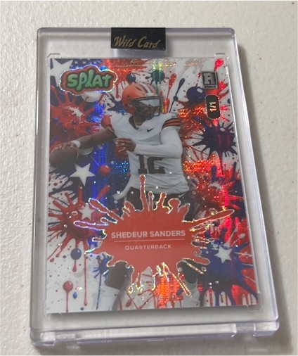 2025 Wild Card Splat #SPLAT Shedeur Sanders — front