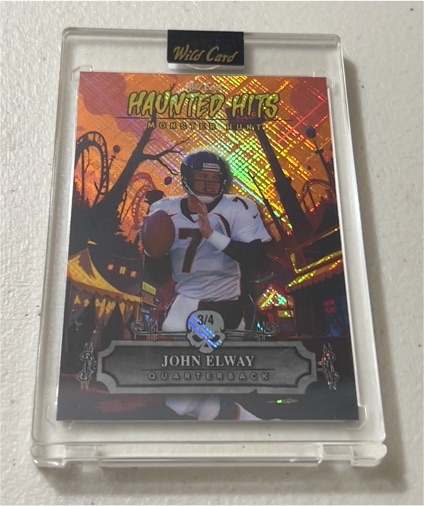 2025 Wild Card Haunted Hits Monster Hunt #3/4 John Elway — front