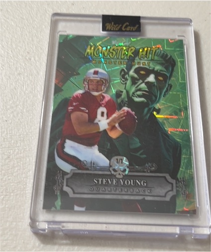 2025 Wild Card Haunted Hits Monster Hit 1/1 Steve Young — front