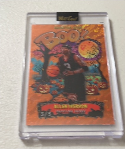 2025 Wild Card Haunted Hits Boo! #Boo! Allen Iverson — front