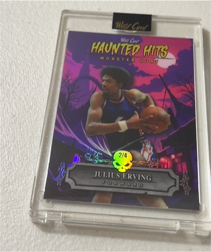 2025 Wild Card Haunted Hits Monster Hunt #2/4 Julius Erving — front