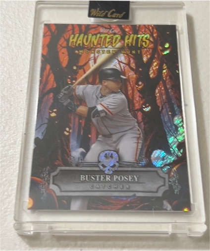 2025 Wild Card Haunted Hits Monster Hunt #4/4 Buster Posey — front