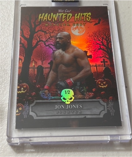 2025 Wild Card Haunted Hits Monster Hunt #1/2 Jon Jones — front