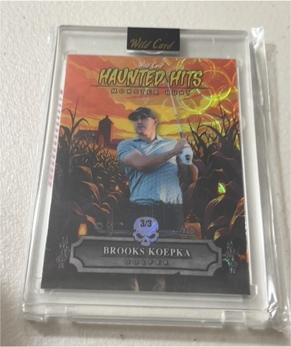 2025 Wild Card Haunted Hits Monster Hunt #3 Brooks Koepka — front