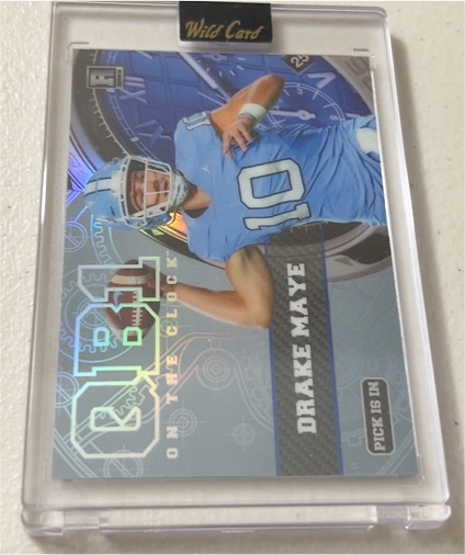 2023 Wild Card QB1 On The Clock #QB1 Drake Maye — front