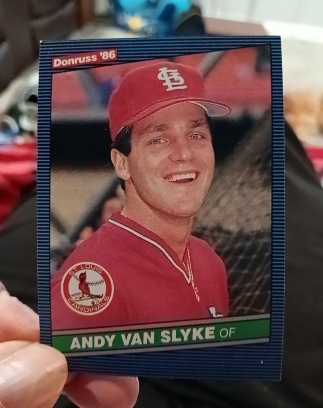 1986 Donruss #412 Andy Van Slyke — front