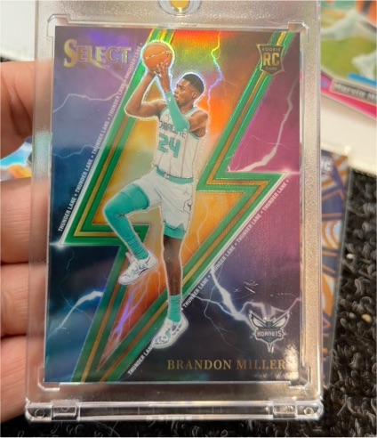 2023-24 Panini Select #12 Brandon Miller Thunder Lane — front