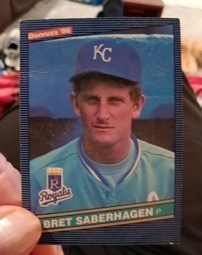 1986 Donruss #100 Bret Saberhagen — front