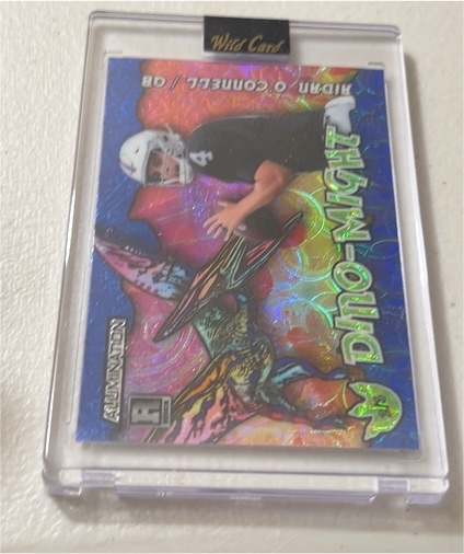 2023 Wild Card Alumination Dino-Might Aidan O'Connell #AD-AO — front