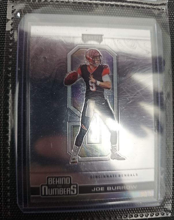 2020 Panini Playoff Behind the Numbers #BTN-24 Joe Burrow — front