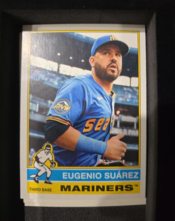 2025 Topps Heritage High Number #628 Eugenio Suárez — front