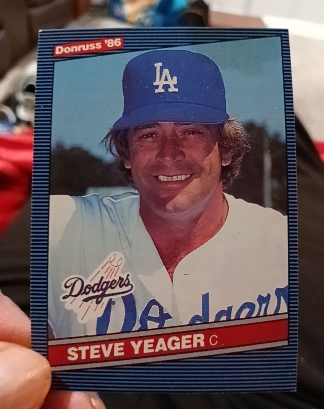1986 Donruss #519 Steve Yeager — front