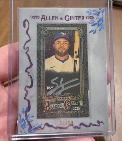 2025 Topps Allen & Ginter #MA-SBE Steward Berroa — front