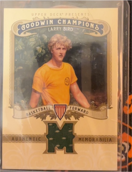 2012 Upper Deck Goodwin Champions #M-LB Larry Bird — front