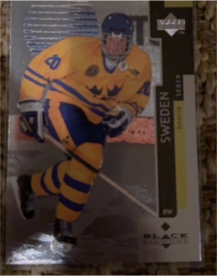 1997-98 Upper Deck Black Diamond #136 Henrik Sedin — front