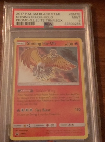 2017 Pokémon Black Star Promo #SM70 Shining Ho-Oh — front