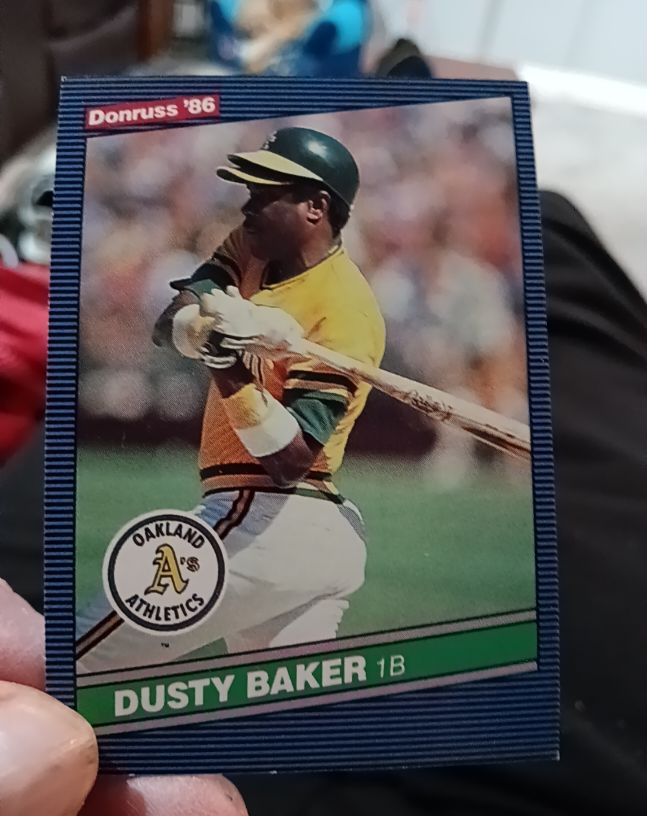 1986 Donruss #467 Dusty Baker Oakland Athletics — front