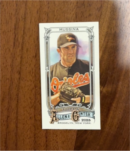 2025 Topps Allen & Ginter #307 Mike Mussina — front