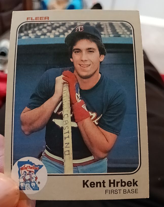 1983 Fleer #616 Kent Hrbek — front