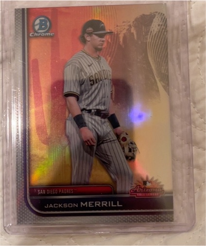 2023 Bowman Chrome #AFLS-6 Jackson Merrill — front