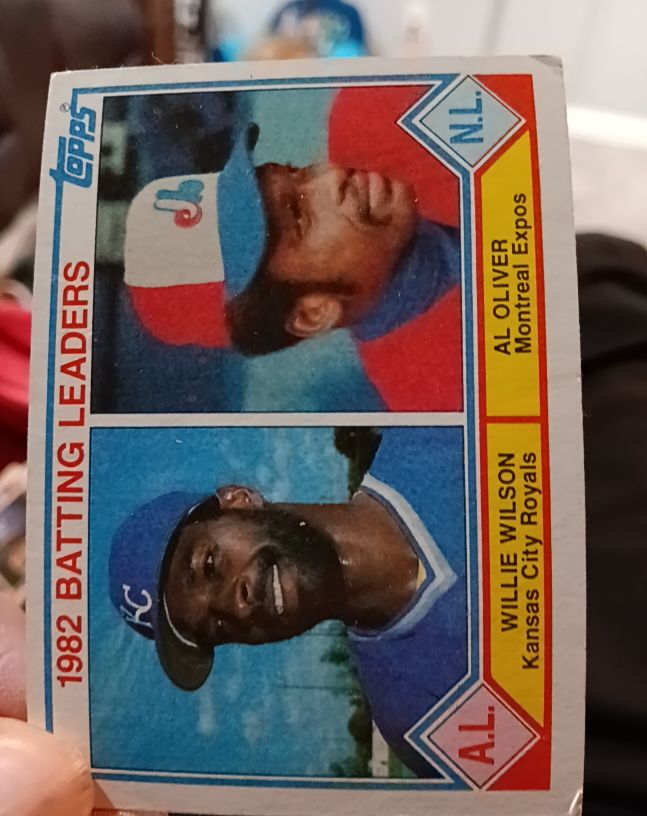 1983 Topps #701 Willie Wilson / Al Oliver — front