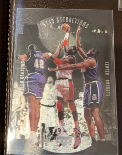 1997-98 Upper Deck Collector's Choice Star Attractions #SA15 Hakeem Olajuwon — front