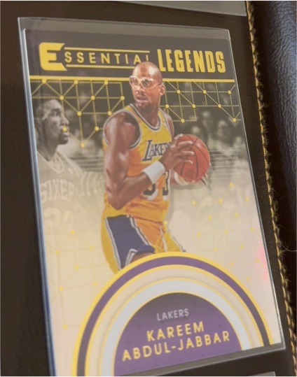 2017-18 Panini Essentials #EL-29 Kareem Abdul-Jabbar Essential Legends Insert — front