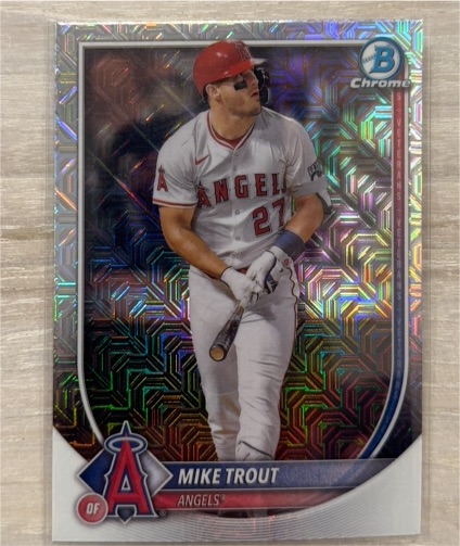 2025 Bowman Chrome #27 Mike Trout — front
