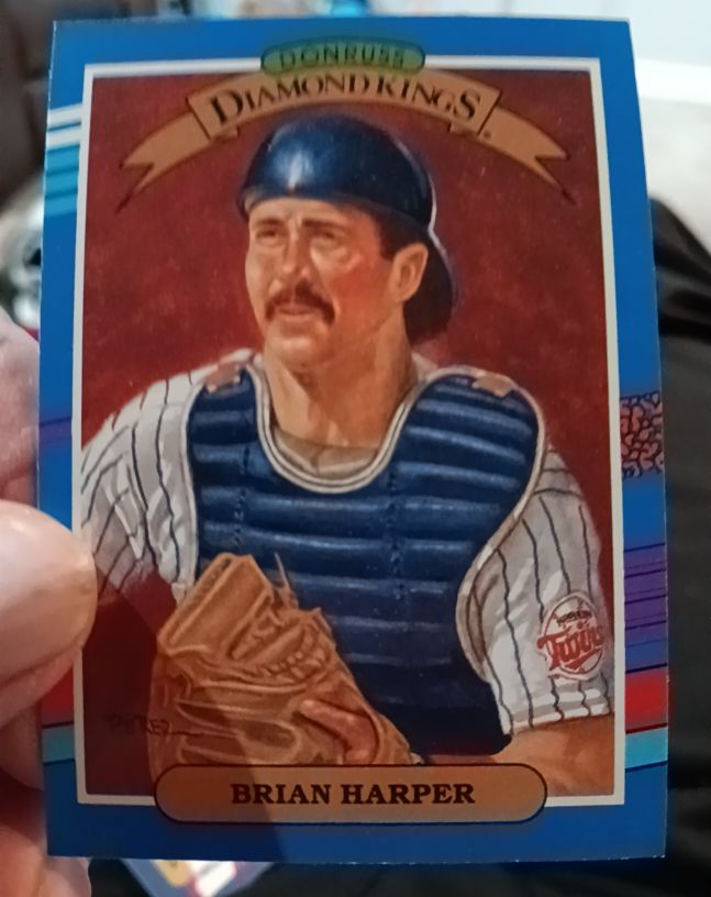 1991 Donruss Diamond Kings #22 Brian Harper — front
