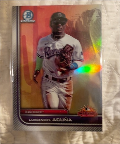 2023 Bowman Chrome #AFLS-2 Luisangel Acuña — front