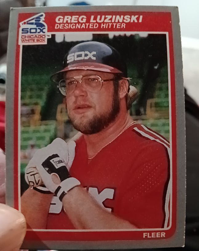 1985 Fleer #521 Greg Luzinski — front