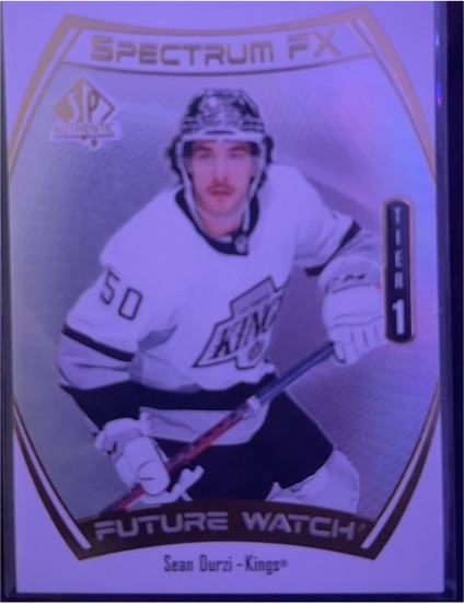 2021-22 SP Authentic Spectrum FX Future Watch Tier 1 #S-50 Sean Durzi — front
