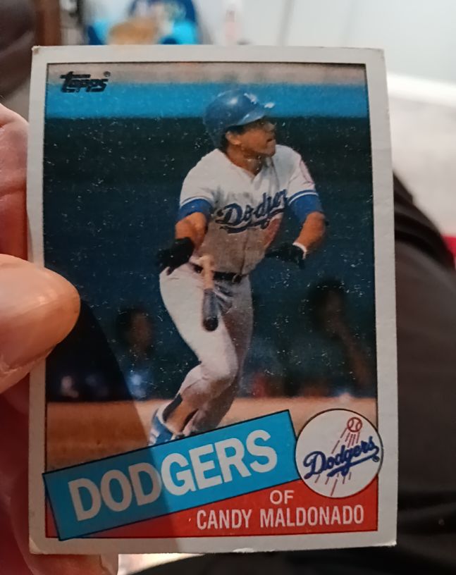 1985 Topps #523 Candy Maldonado — front