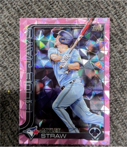 2025 Topps Update #US340 Myles Straw — front