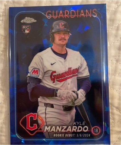 2024 Topps Chrome Update #USC26 Kyle Manzardo Rookie Debut — front