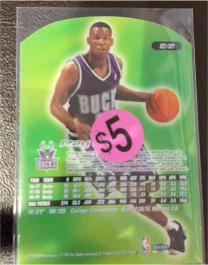 1996-97 Fleer #36 Ray Allen — front