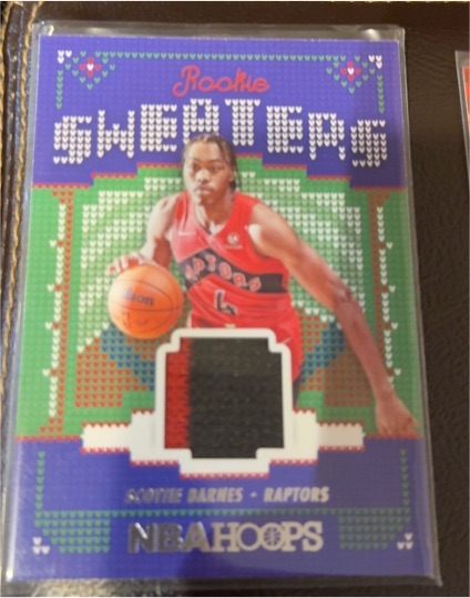 2021-22 Panini NBA Hoops Rookie Sweaters #RSW-SB Scottie Barnes — front