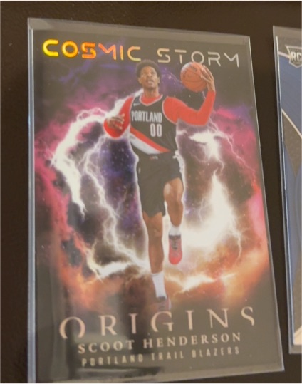 2023-24 Panini Origins Cosmic Storm #16 Scoot Henderson — front