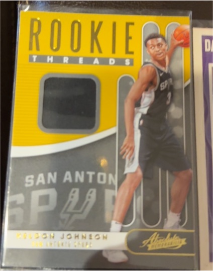 2019 Panini Absolute Memorabilia Rookie Threads #RT-KJN Keldon Johnson — front
