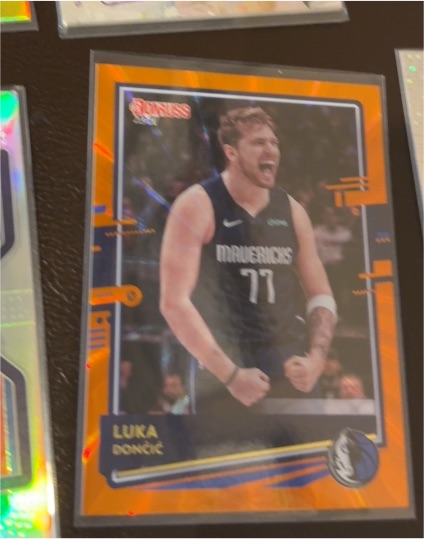 2020-21 Panini Donruss #13 Luka Doncic Orange Laser — front