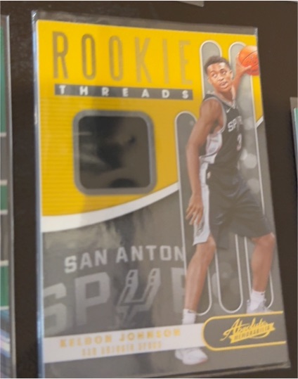 2019-20 Panini Absolute Memorabilia Rookie Threads #27 Keldon Johnson — front